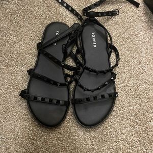 Torrid wide width spiky sandals